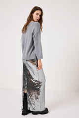 Gonna lunga in paillettes FEDERICA BI ( due colori )