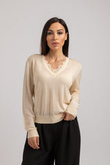 Maglia tricot lana e seta FEDERICA BI