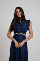 Abito in denim blu FEDERICA BI