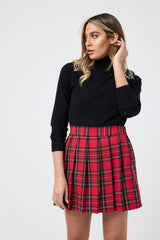 Gonna tartan rossa FEDERICA BI