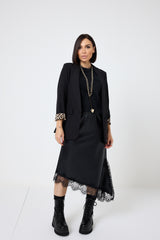 Gonna in similpelle nera FEDERICA BI