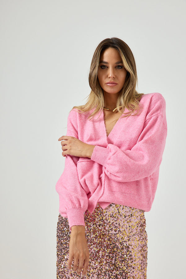 Cardigan rosa FEDERICA BI