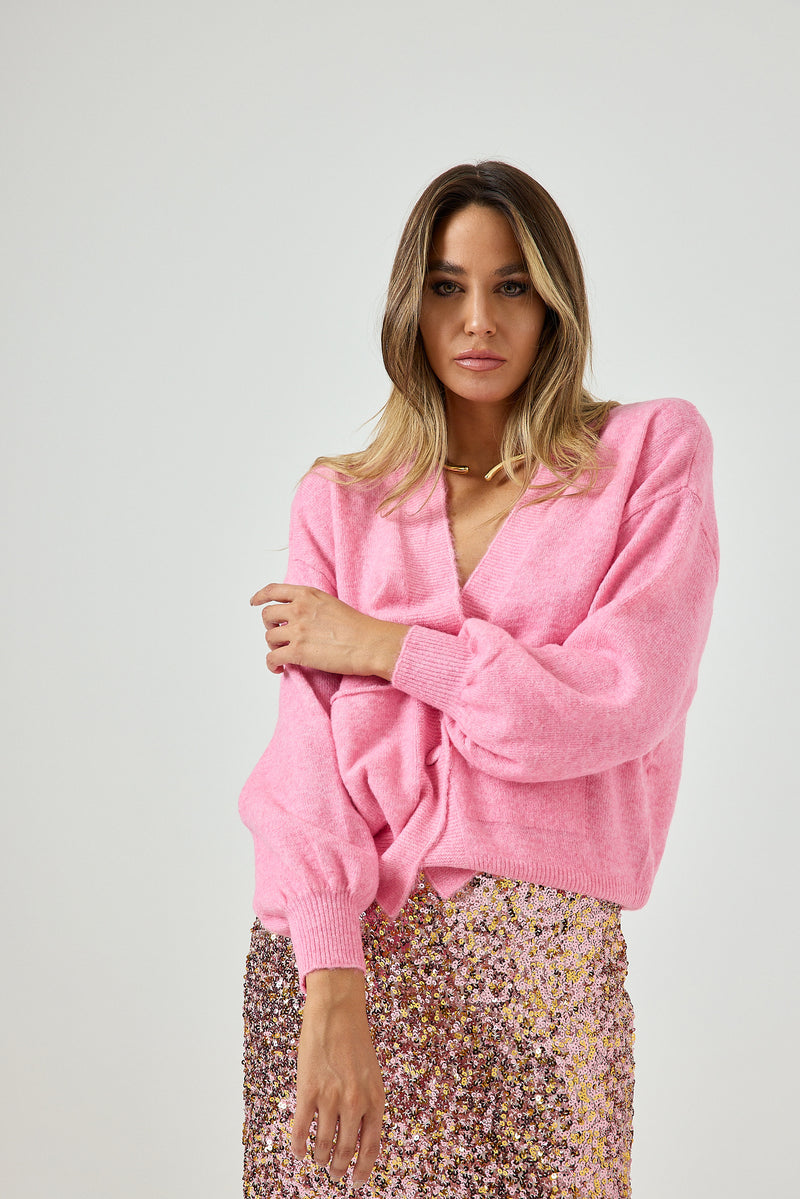 Cardigan rosa FEDERICA BI