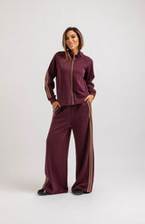 Completo in felpa bordeaux FEDERICA BI