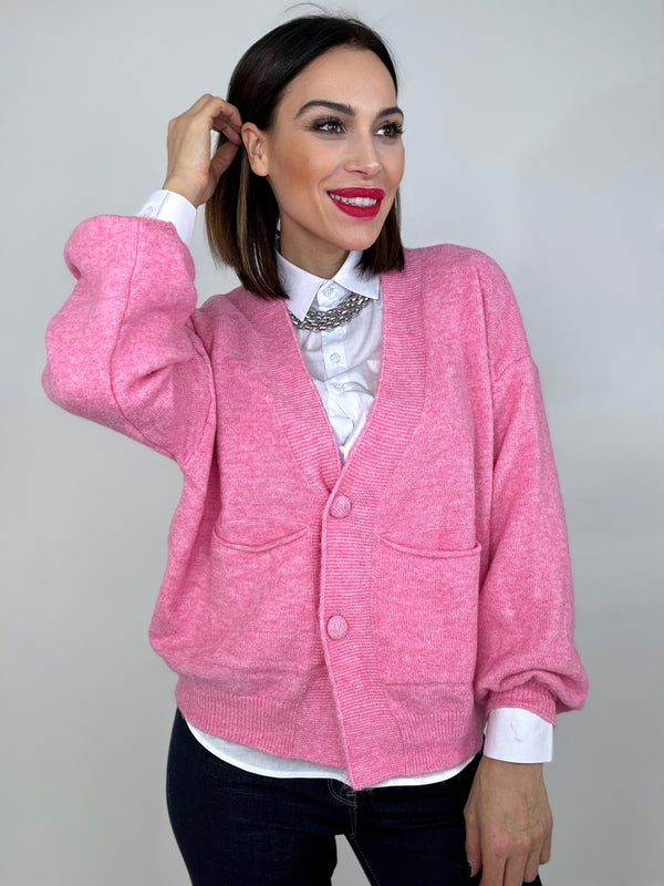 Cardigan rosa FEDERICA BI