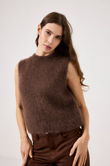 Gilet kid mohair ( vari colori ) FEDERICA BI