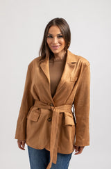 Giacca in suede FEDERICA BI