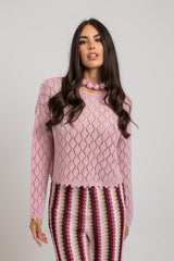 Maglia traforata lurex FEDERICA BI (due colori)