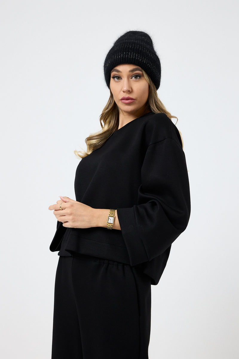 Completo tuta nera in punto Milano FEDERICA BI