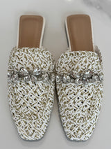 Sabot flat con cristalli FEDERICA BI