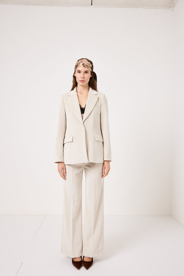 Tailleur in velluto FEDERICA BI ( tre colori )