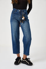Denim blu elasticizzato charms FEDERICA BI