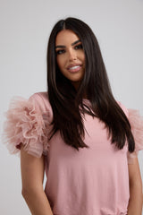 Maglia EMY viscosa e tulle FEDERICA BI (piu’ colori)