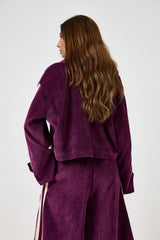 Giacca in velluto bordeaux FEDERICA BI