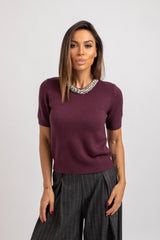 Maglia collo gioiello FEDERICA BI (piu’ colori)