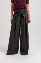 Tailleur gessato grigio FEDERICA BI