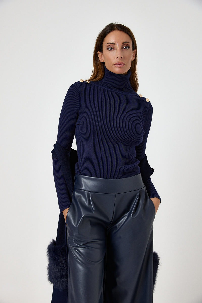 Maglia bottoni oro FEDERICA BI ( vari colori )