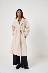 Cappotto beige cachemire e lana FEDERICA BI