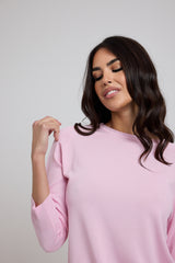 Maglia in viscosa rosa FEDERICA BI