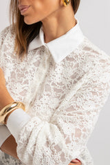 Camicia bianca in pizzo FEDERICA BI