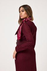 Foulard bordeaux FEDERICA BI