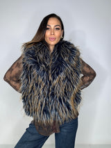 Gilet ECO blu ottanio FEDERICA BI