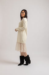 Abito FEDERICA BI tricot e pizzo