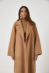 Cappotto camel cachemire e lana FEDERICA BI