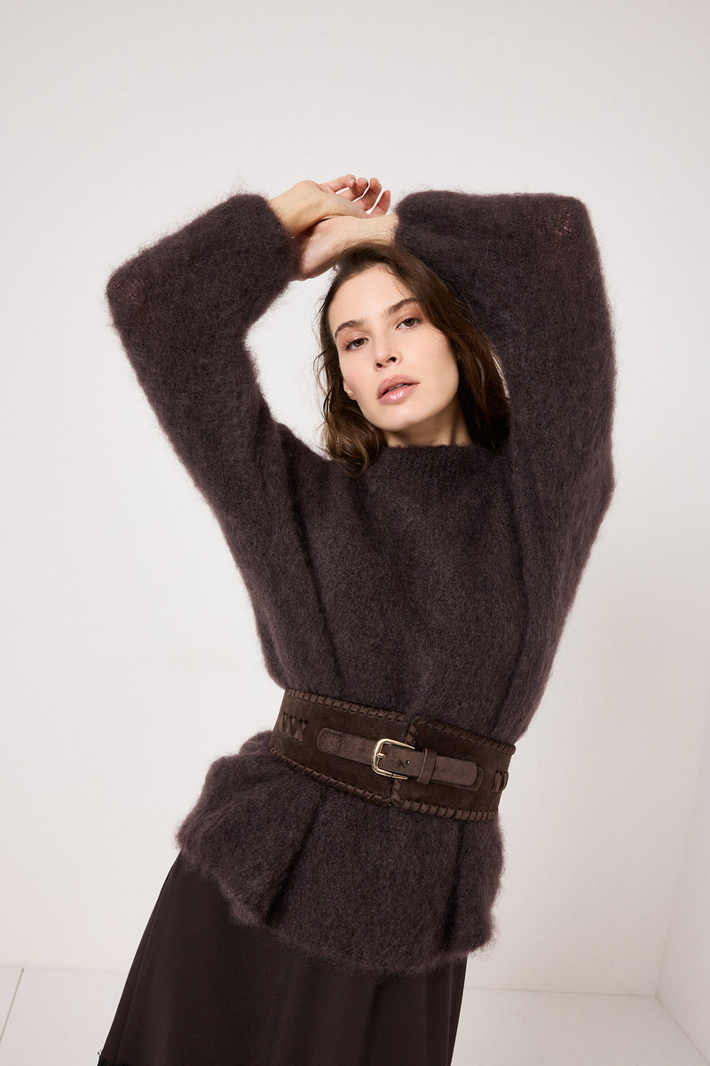 Cintura in velluto ed ecosuede FEDERICA BI