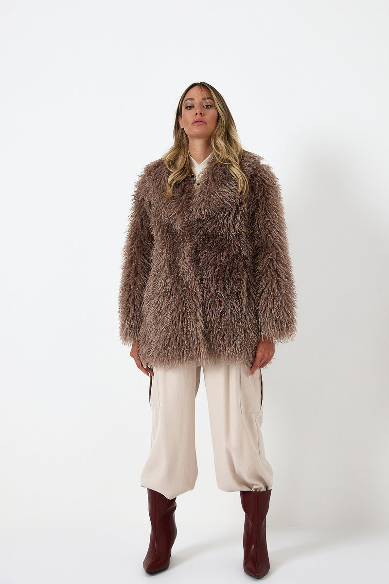 Pantalone cargo beige FEDERICA BI