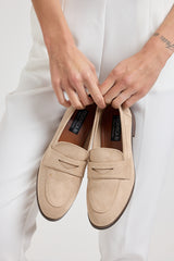 Mocassino beige FEDERICA BI