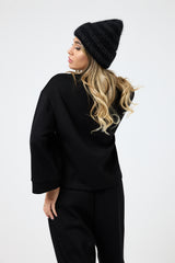 Cuffia nera lurex FEDERICA BI