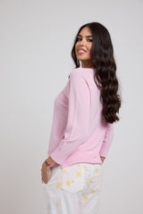 Maglia in viscosa rosa FEDERICA BI