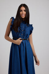 Abito in denim azzurro FEDERICA BI