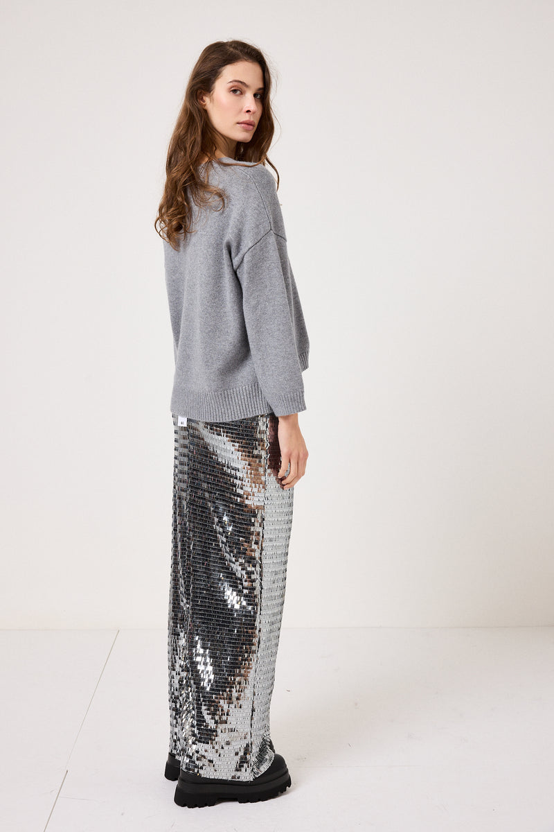 Gonna lunga in paillettes FEDERICA BI ( due colori )