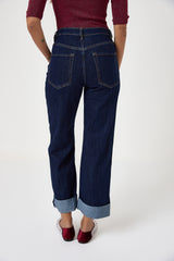 Denim blu risvolto FEDERICA BI