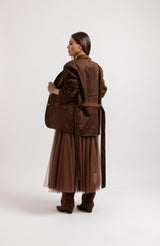 Giacca in suede FEDERICA BI