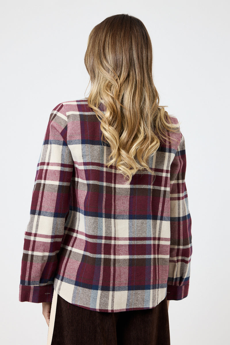 Camicia felpata con cravatta FEDERICA BI