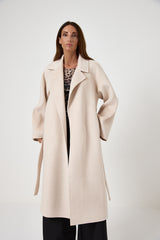 Cappotto beige cachemire e lana FEDERICA BI