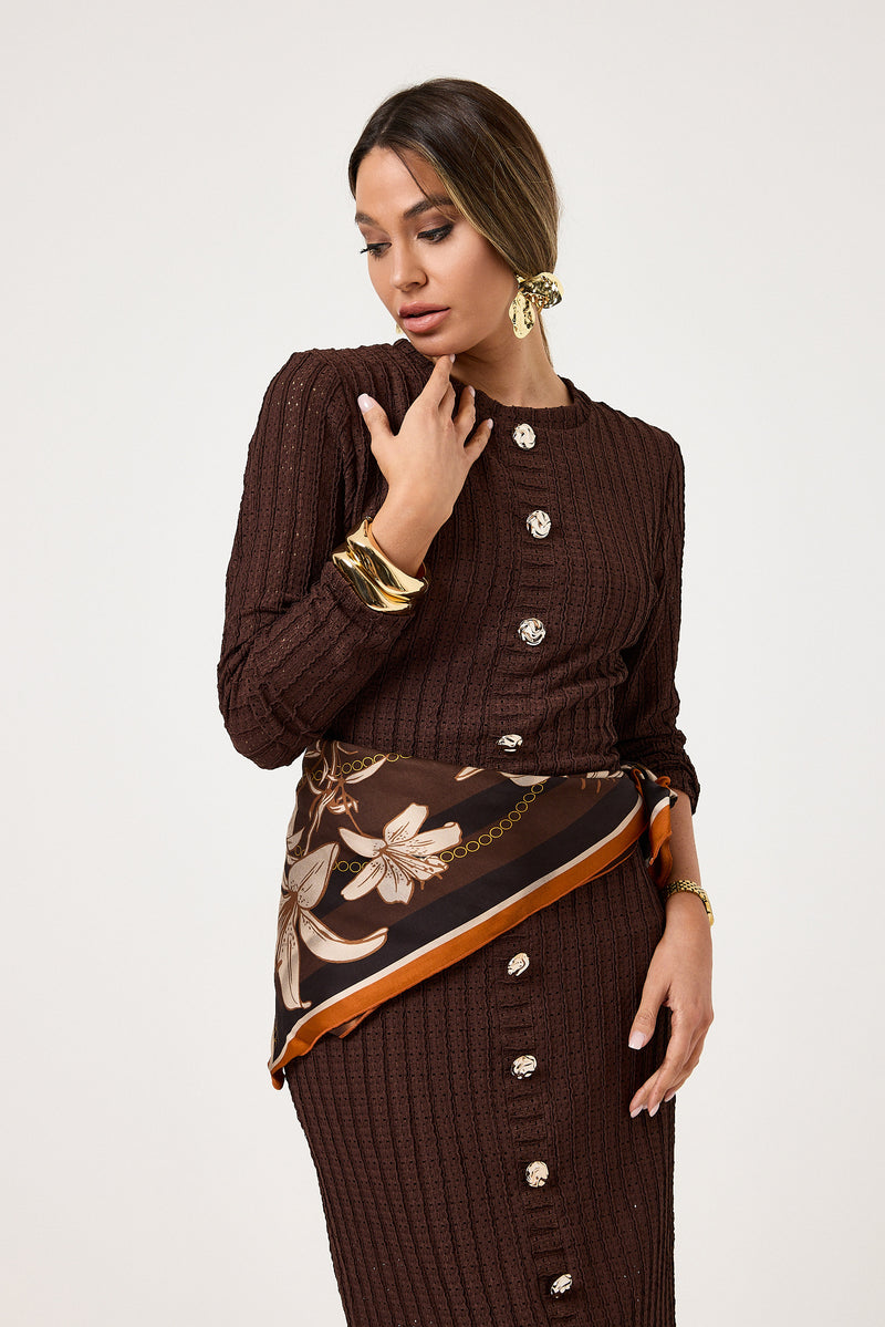 Abito midi bottoni oro FEDERICA BI ( vari colori )