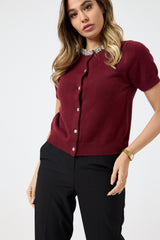 Cardigan collo gioiello FEDERICA BI ( vari colori )