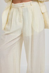 Pantalone white cream FEDERICA BI