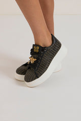 Sneackers nera gioiello FEDERICA BI