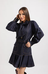 Abito FEDERICA BI in blu denim