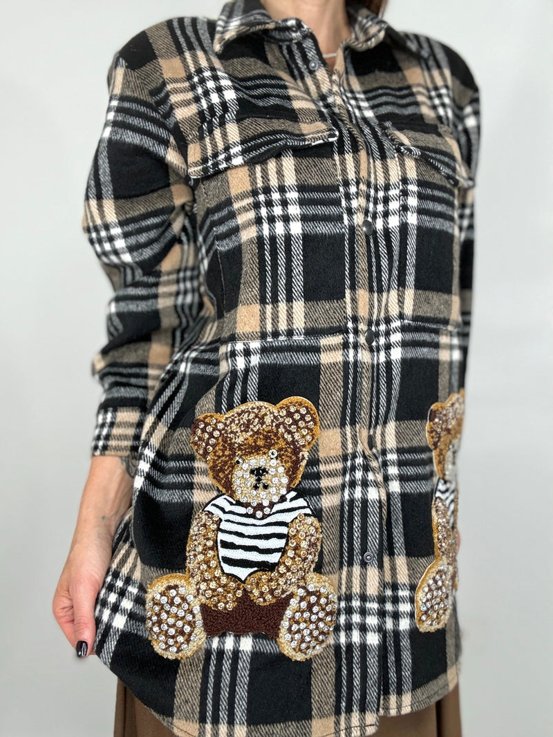 Camicia felpata tartan TEDDY FEDERICA BI