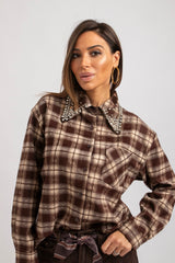 Camicia tartan gioiello FEDERICA BI