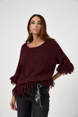 Maglione frange FEDERICA BI ( vari colori )