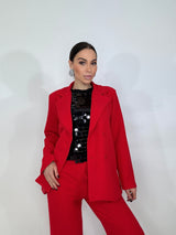 Blazer rosso FEDERICA BI