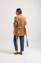 Giacca in suede FEDERICA BI