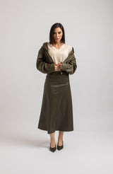 Gonna verde militare FEDERICA BI